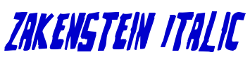 Zakenstein Italic шрифт